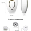 Body Bikini IPL 500,000 Flash Depilator Pulses Permanent Laser Epilator Painless For Women Hair Removal Home Use Devices - Imagen 20