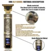 T9 Hair Clipper Repair Beard Shaving Body Hair Trimmer Clippers Electric Machine Men Haircut Machine 0mm Barber Shaver - Imagen 5