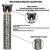 T9 Hair Clipper Repair Beard Shaving Body Hair Trimmer Clippers Electric Machine Men Haircut Machine 0mm Barber Shaver - Imagen 2