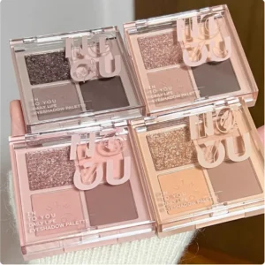 Into YOU Eyeshadow Palette Four Colors Minced Potatoes Matte Earth Color Sesame Palette Makeup Cosmetics